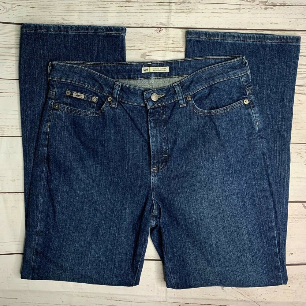 Lee Womens Blue Natural Bootcut Jeans Size 12